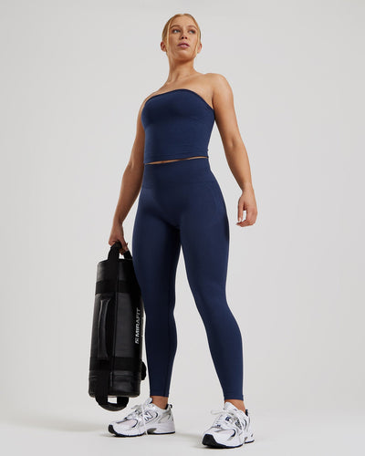 Define 2.0 Seamless Longline Bandeau Bra | Sapphire Blue