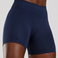 Define 2.0 Seamless Scrunch 4" Shorts | Sapphire Blue