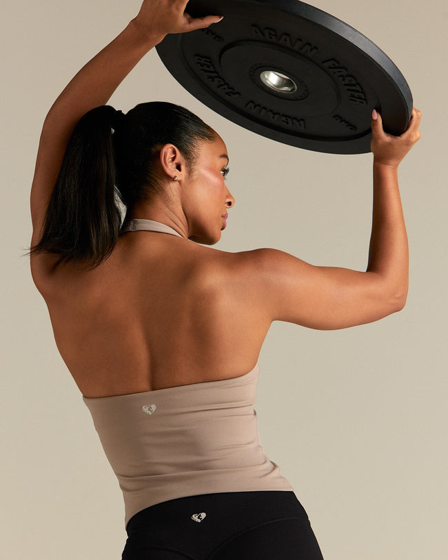 Essential Halter Tank | Buff