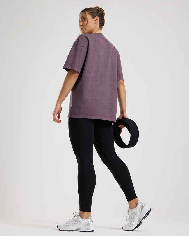Comfort Oversized Short Sleeve T-Shirt | Vintage Dusk