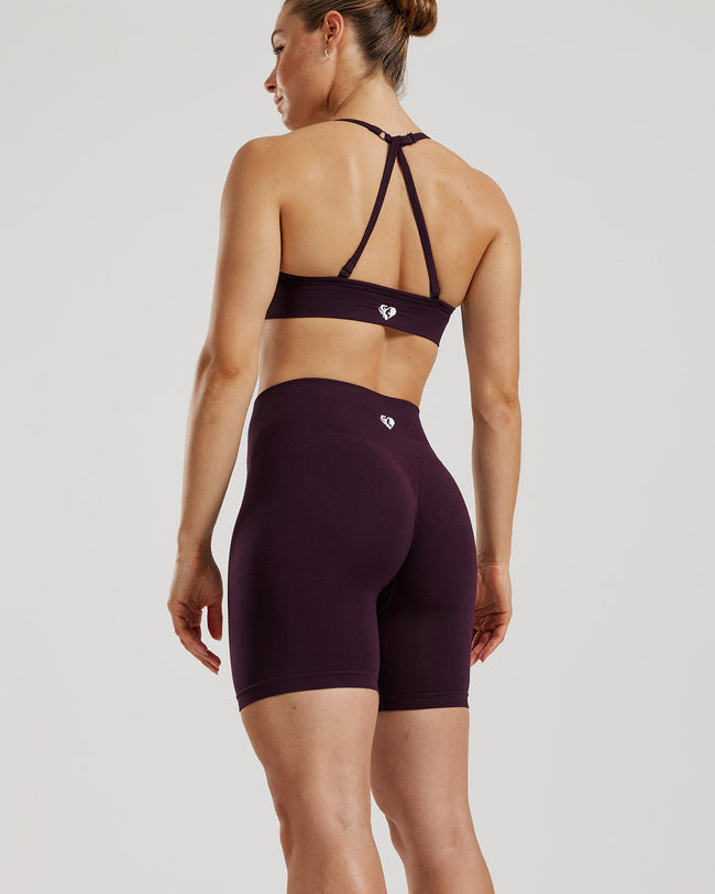 Define 2.0 Seamless Scrunch 6" Shorts | Midnight Plum