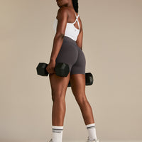 Power Seamless Scrunch Shorts | Graphite