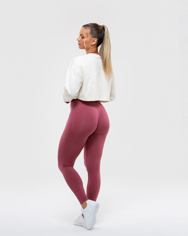 Comfort Oversized Cropped Long Sleeve T-Shirt | Off White