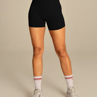 Power Enhanced High Waist Shorts | Black