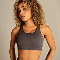 Power Adjustable Sports Bra | Slate Grey