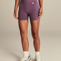 Power Seamless Shorts | Dusk Plum