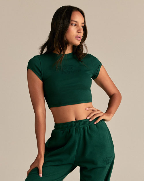 Comfort Graphic Ribbed Baby T-Shirt | Emerald