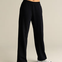Comfort Lightweight Straight Leg Joggers | Black