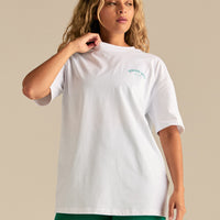 Comfort Oversized "10" Graphic T-Shirt | White