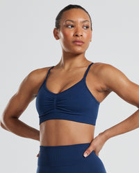 Define Scrunch Seamless Bralette | Sapphire Blue