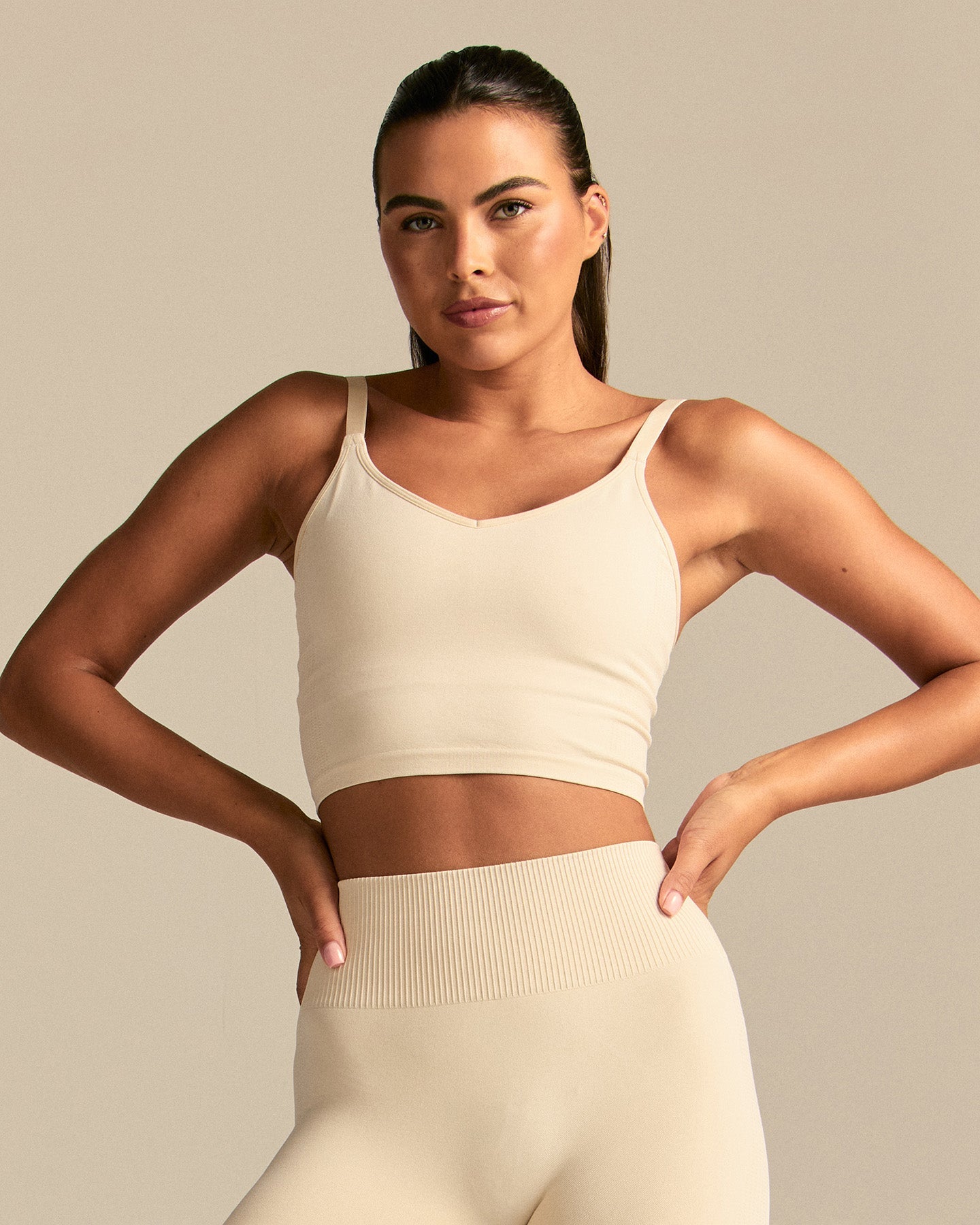 Power Built-In Bra Tank | Off White (1/6)