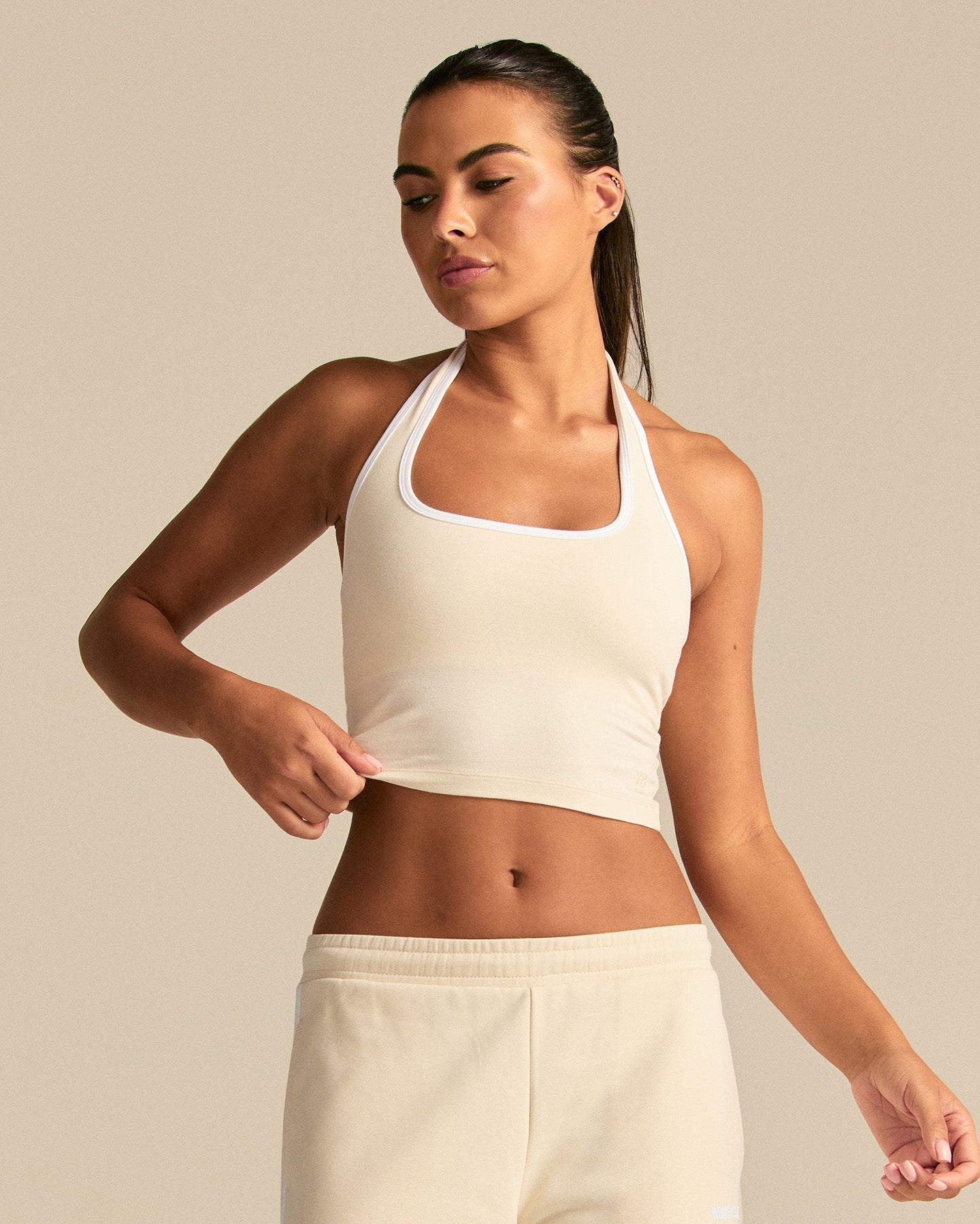 Comfort Halter Tank | Off White (1/6)