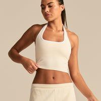 Comfort Halter Tank | Off White (1/6)