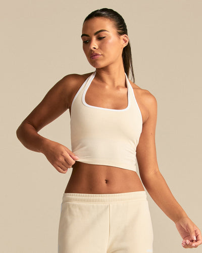 Comfort Halter Tank | Off White (1/6)