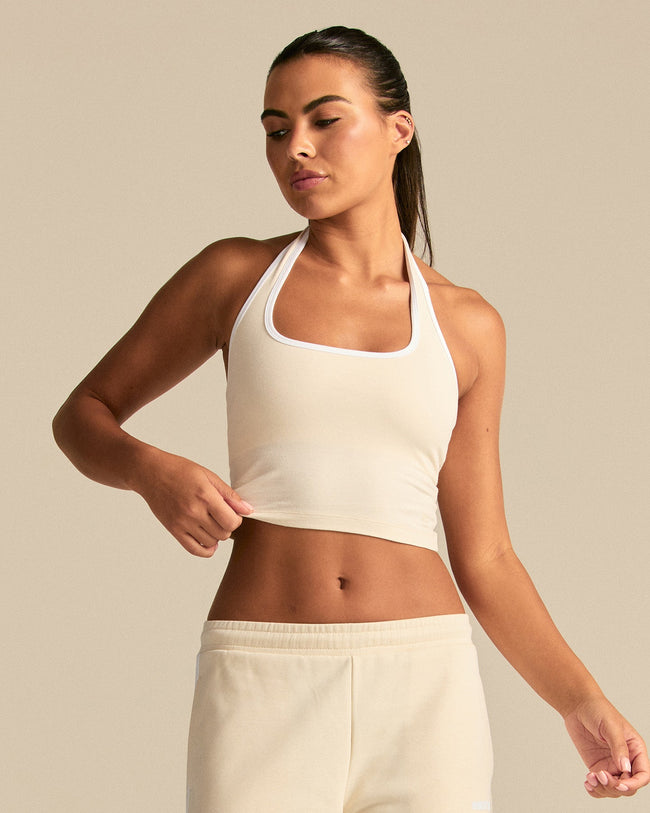 Comfort Halter Tank | Off White (1/6)
