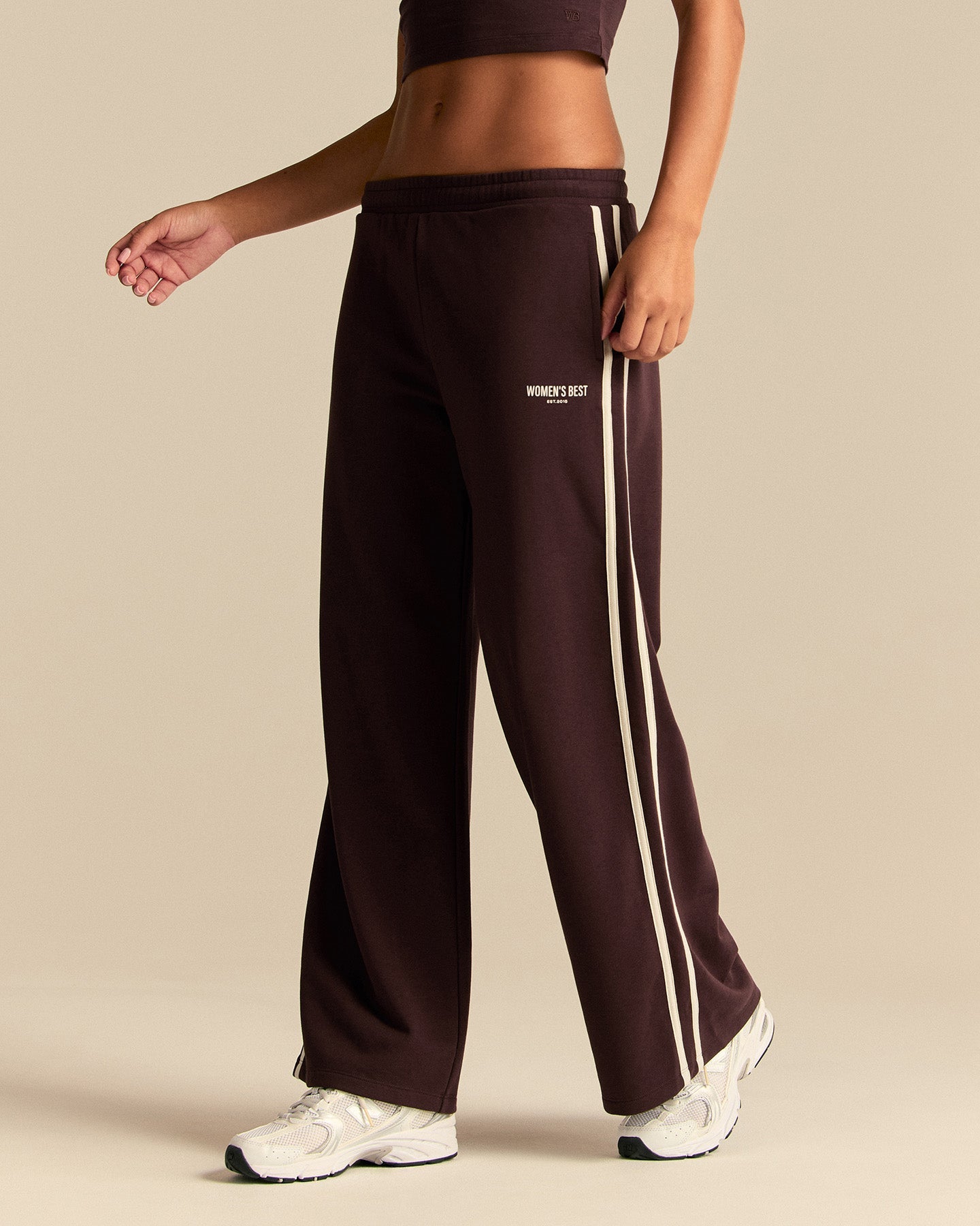 Comfort Lightweight Contrast Joggers | Cafe Noir (1/6)