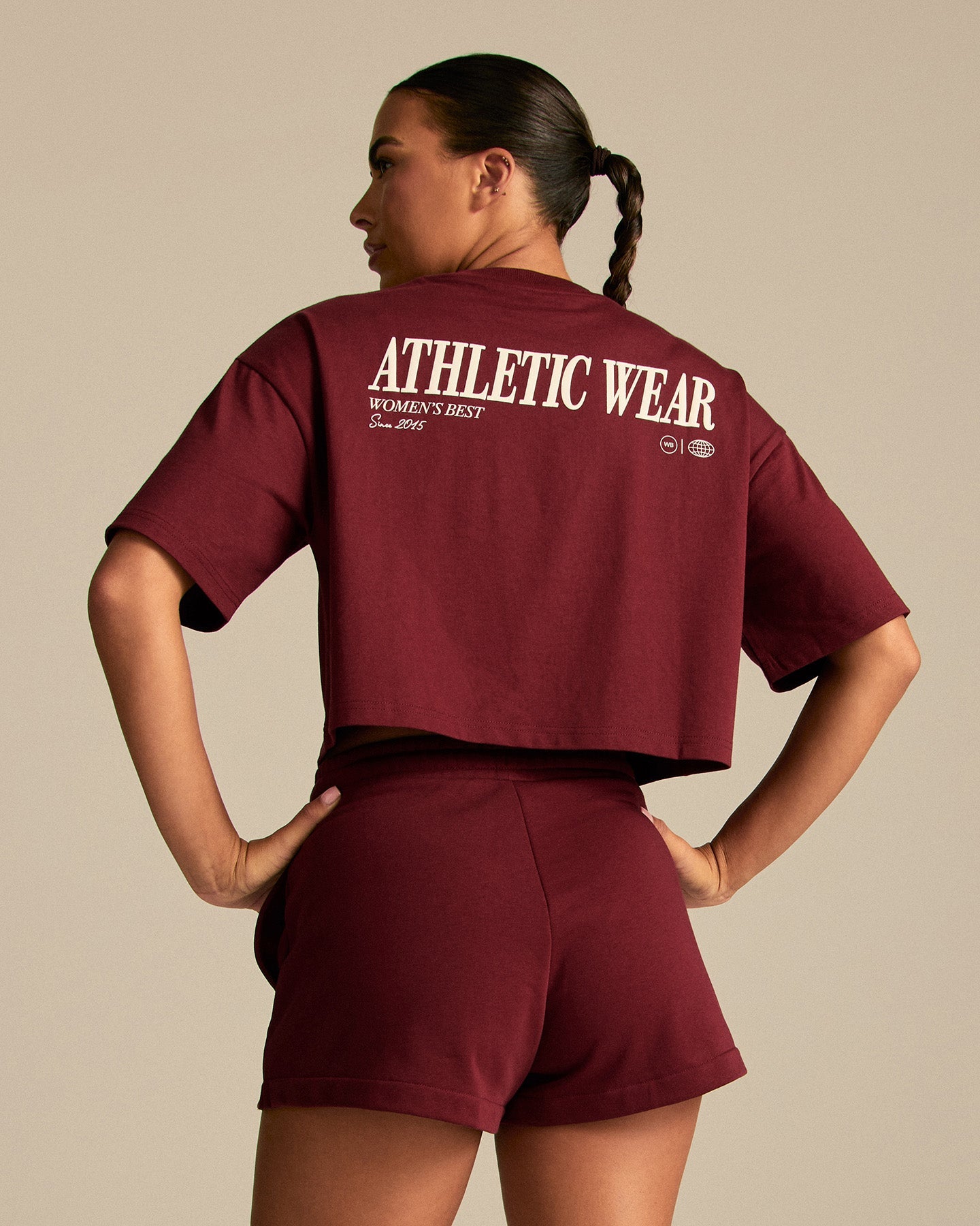Comfort Athletic Club Cropped T-Shirt | Oxford Red (1/6)