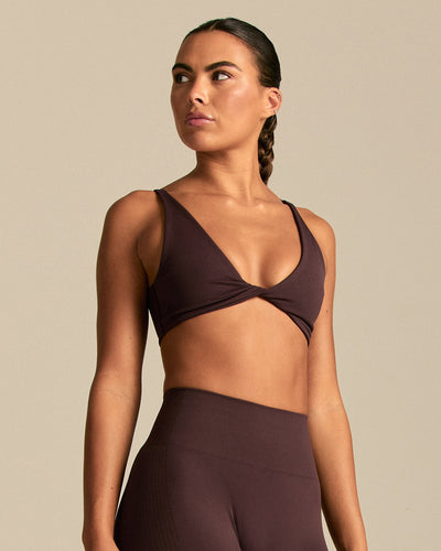 Power Reversible Twist Bra | Cafe Noir (1/6)