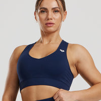 Power Seamless Sweetheart Bra | Sapphire Blue