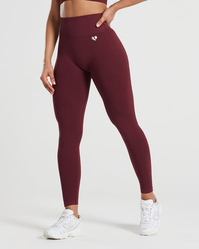 Power Seamless 7/8 Leggings | Dark Cherry