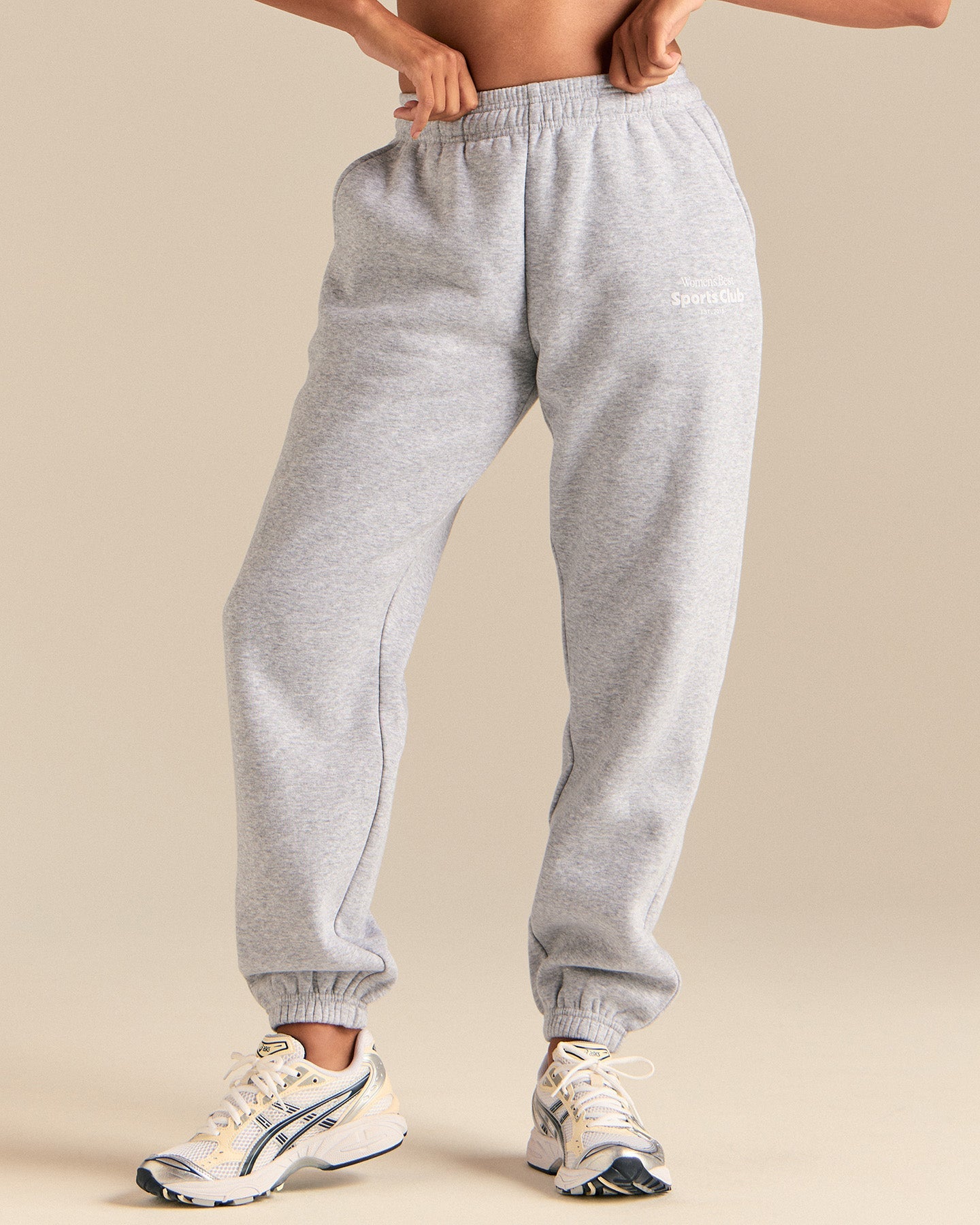 Comfort Sports Club Joggers | Silver Grey Marl