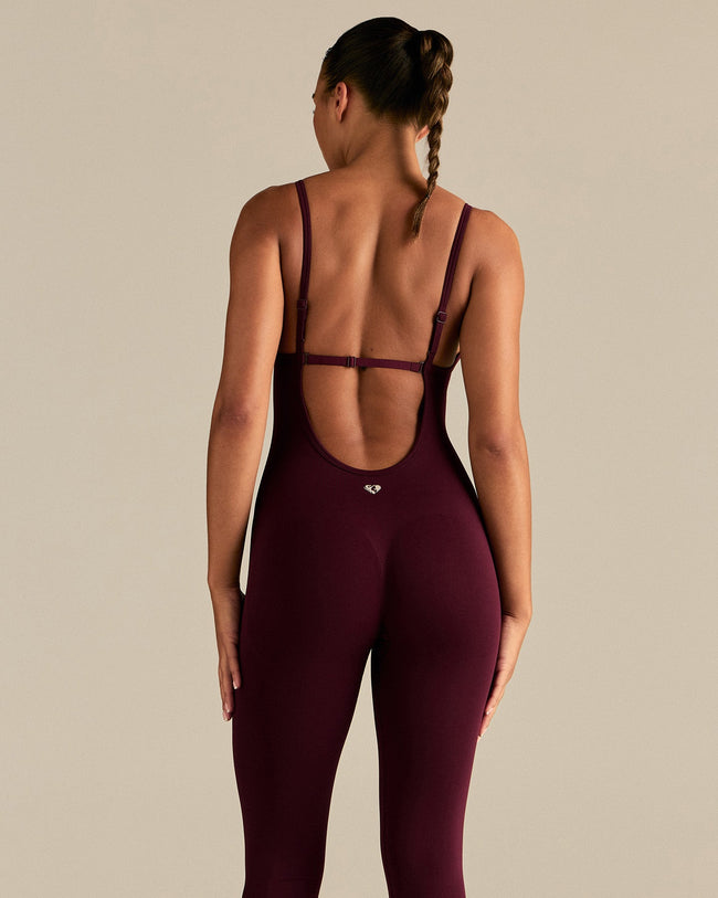 Define 2.0 Seamless Scrunch Adjustable Unitard | Merlot