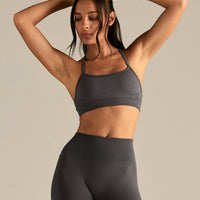 Define 2.0 Seamless Racer Back Bra | Graphite