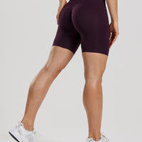 Define 2.0 Seamless Scrunch 6" Shorts | Midnight Plum