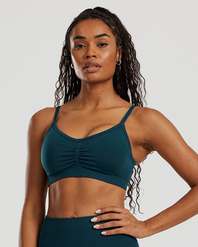 Define 2.0 Seamless Scrunch Bralette | Dark Moss