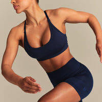 Define 2.0 Cross Back Bra | Sapphire Blue