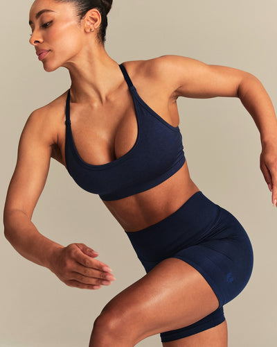 Define 2.0 Cross Back Bra | Sapphire Blue