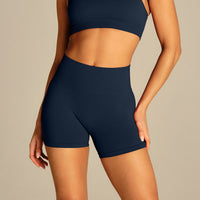 Power Enhanced High Waist Shorts | True Navy