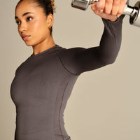 Power Long Sleeve Top | Slate Grey