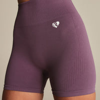 Power Seamless Shorts | Dusk Plum
