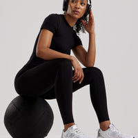 Essential High Waist Leggings | Black