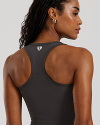 Essential Crop Tank Top | Graphite