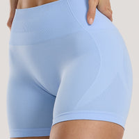 Define 2.0 Seamless Scrunch 4" Shorts | Airy Blue