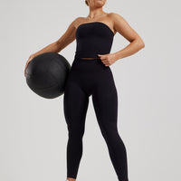 Define 2.0 Seamless Longline Bandeau Bra | Black