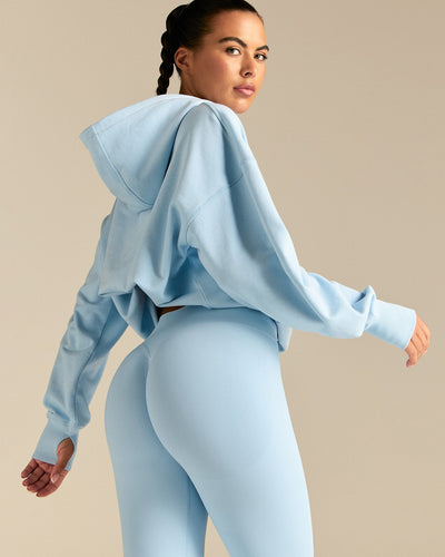 Comfort Oversized Hook Up Hoodie | Blue Haze