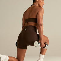 Essential High Waist Shorts | Cocoa