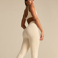 Power High Waist Flared Leggings | Off White (2/6)