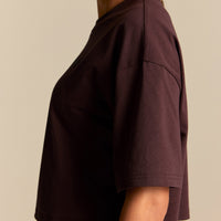 Comfort Athletic Club Cropped T-Shirt | Cafe Noir (2/6)