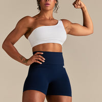 Power Seamless Scrunch Shorts | Sapphire Blue