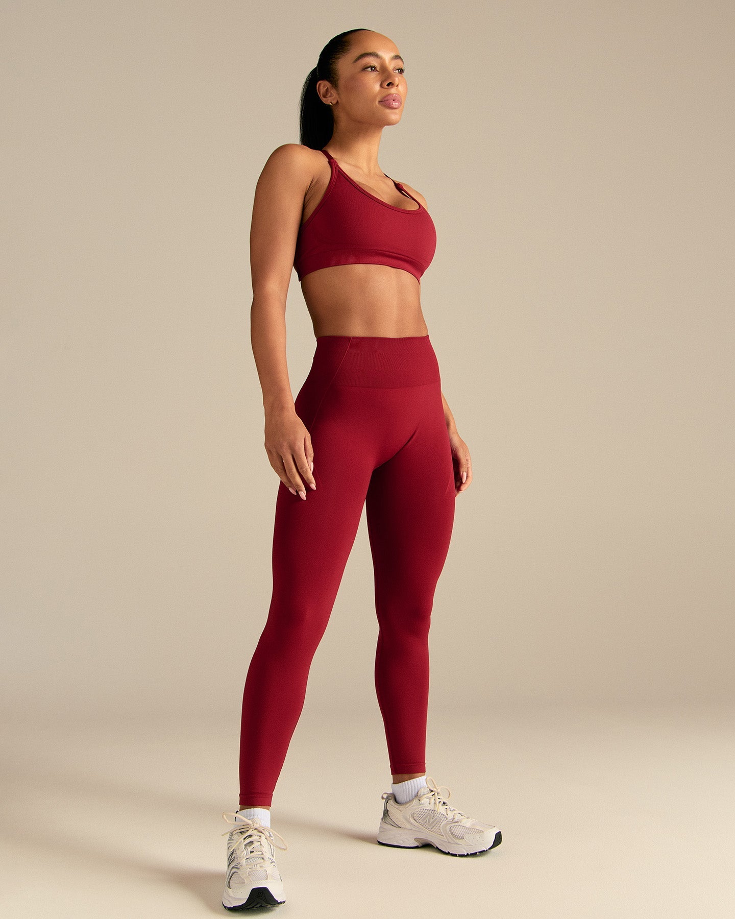 Define 2.0 High Waist Scrunch Leggings | True Red