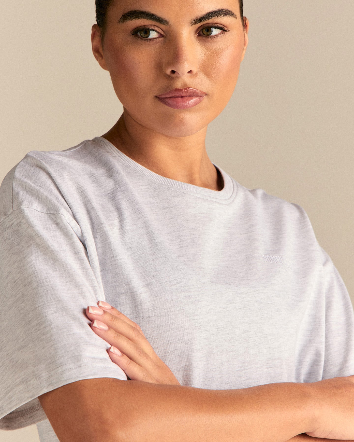 Comfort PWR Oversized Short Sleeve T-Shirt | Light Grey Marl