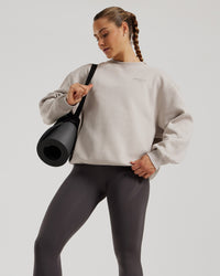 Comfort Oversized Crew Neck | Stone