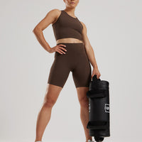 Essential Crop Tank Top | Cocoa