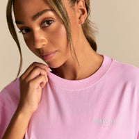 Comfort Oversized Barbell Society Short Sleeve T-Shirt | Candy Pink (2/6)