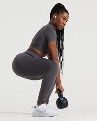 Power Seamless 7/8 Leggings | Graphite