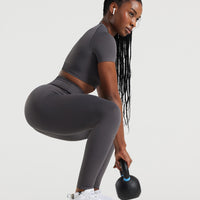 Power Seamless 7/8 Leggings | Graphite